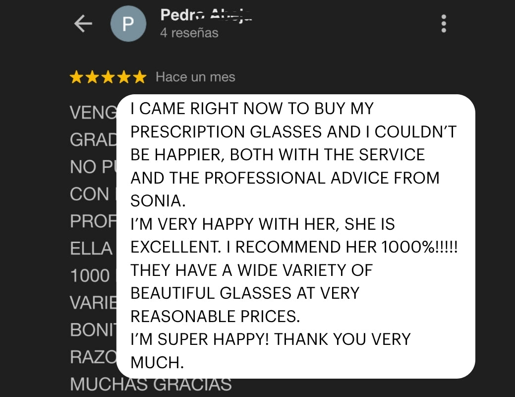 Real Google review 2